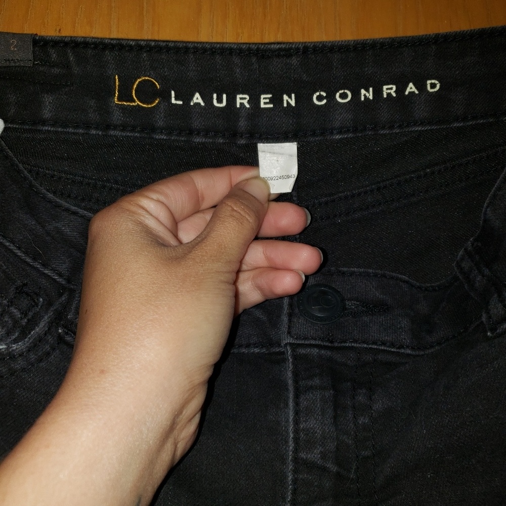 Lauren Conrad flared black jeans